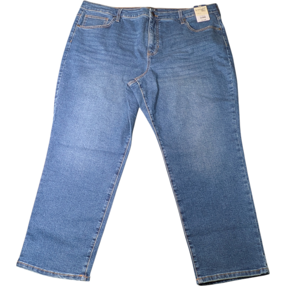 Terra & Sky - Dark Blue Jeans - Size 20w - Plus - Straight Leg - New With Tags